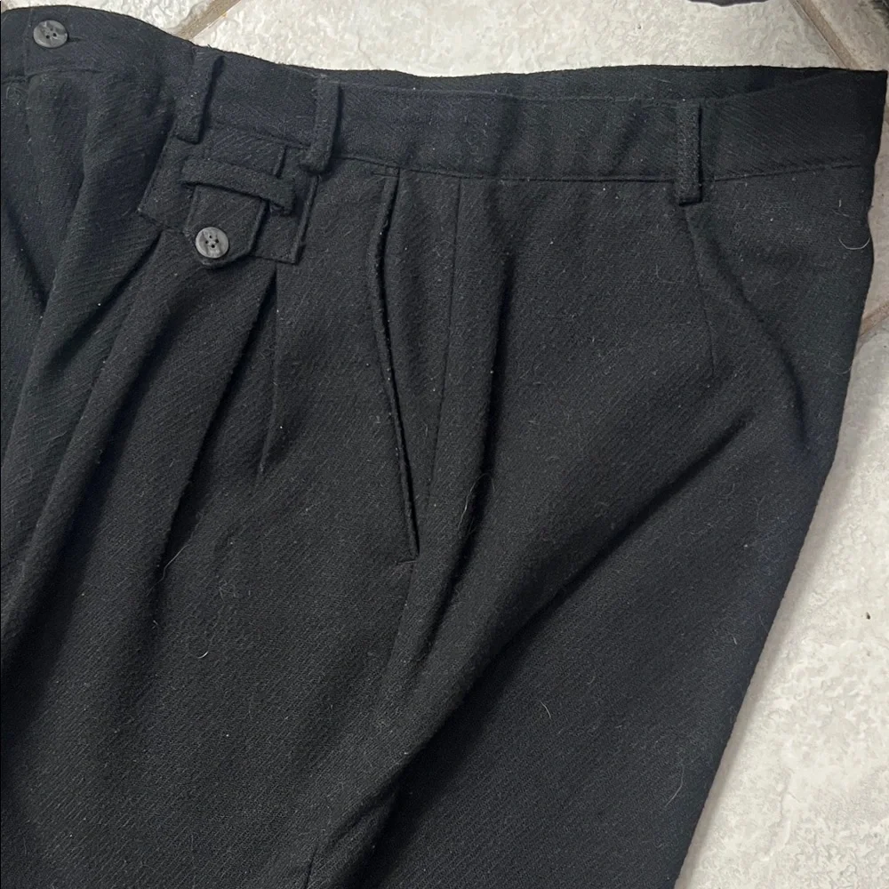 Classic Black Men's  Wool blend Pants 34/36 - Picture 4 of 9